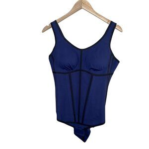 Honeylove Boldness Boned Bodysuit XL Navy Blue